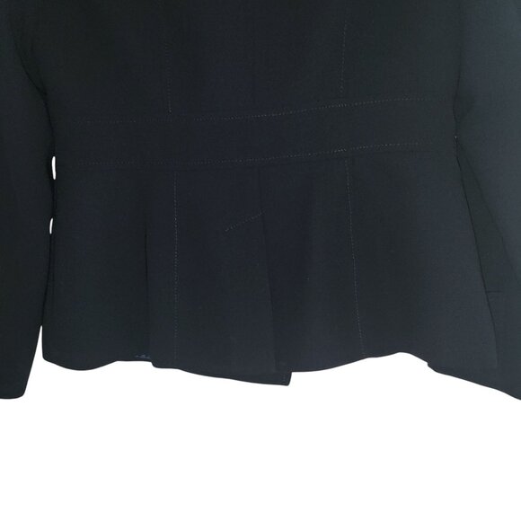 CALVIN KLEIN | Navy Blue Calvin Klein Buttons 100% Polyester Blazer - Picture 9 of 13